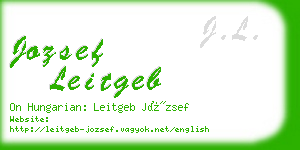 jozsef leitgeb business card